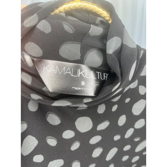 kamalikulture Turtle Neck Dress Size Small Black Color Long Sleeve - Picture 5 of 8